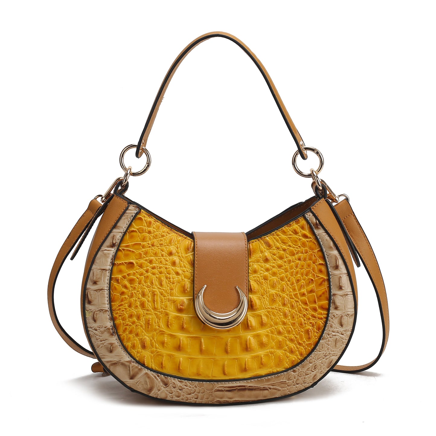 Jain Croc-Embossed Shoulder Bag by MKF Collection by Mia K.