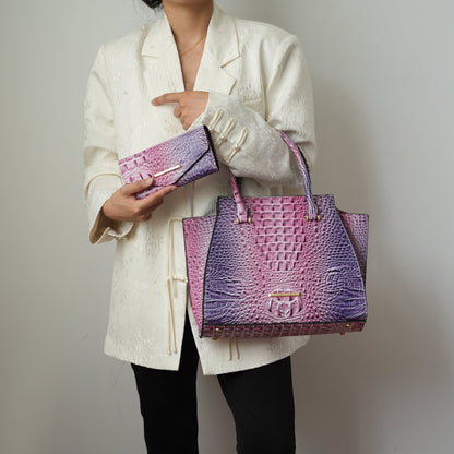 Miriam Croc Tote Bag and Set by MKF Collection by Mia K.