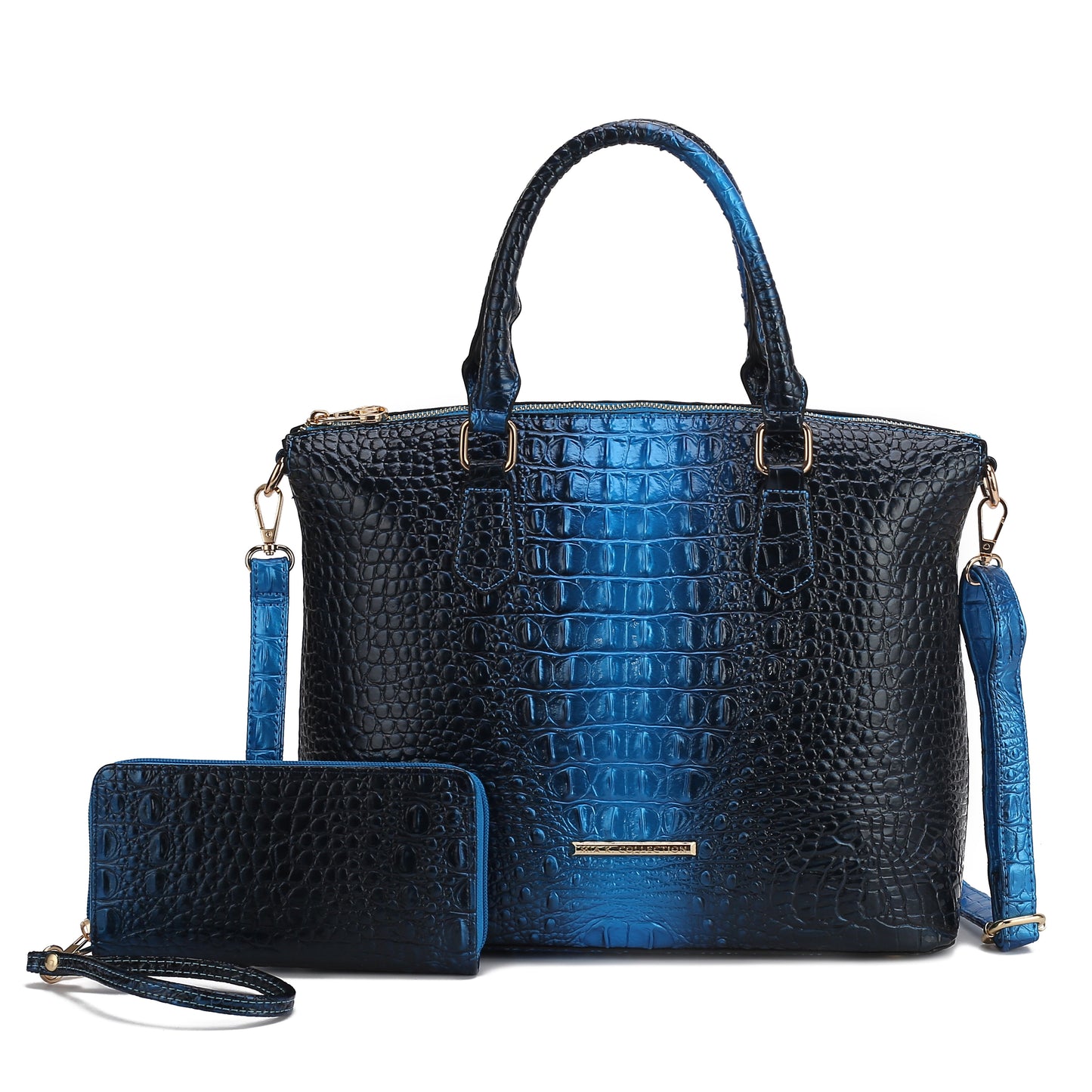 Liora Croc-Embossed Tote Bag and Set by MKF Collection by Mia K.