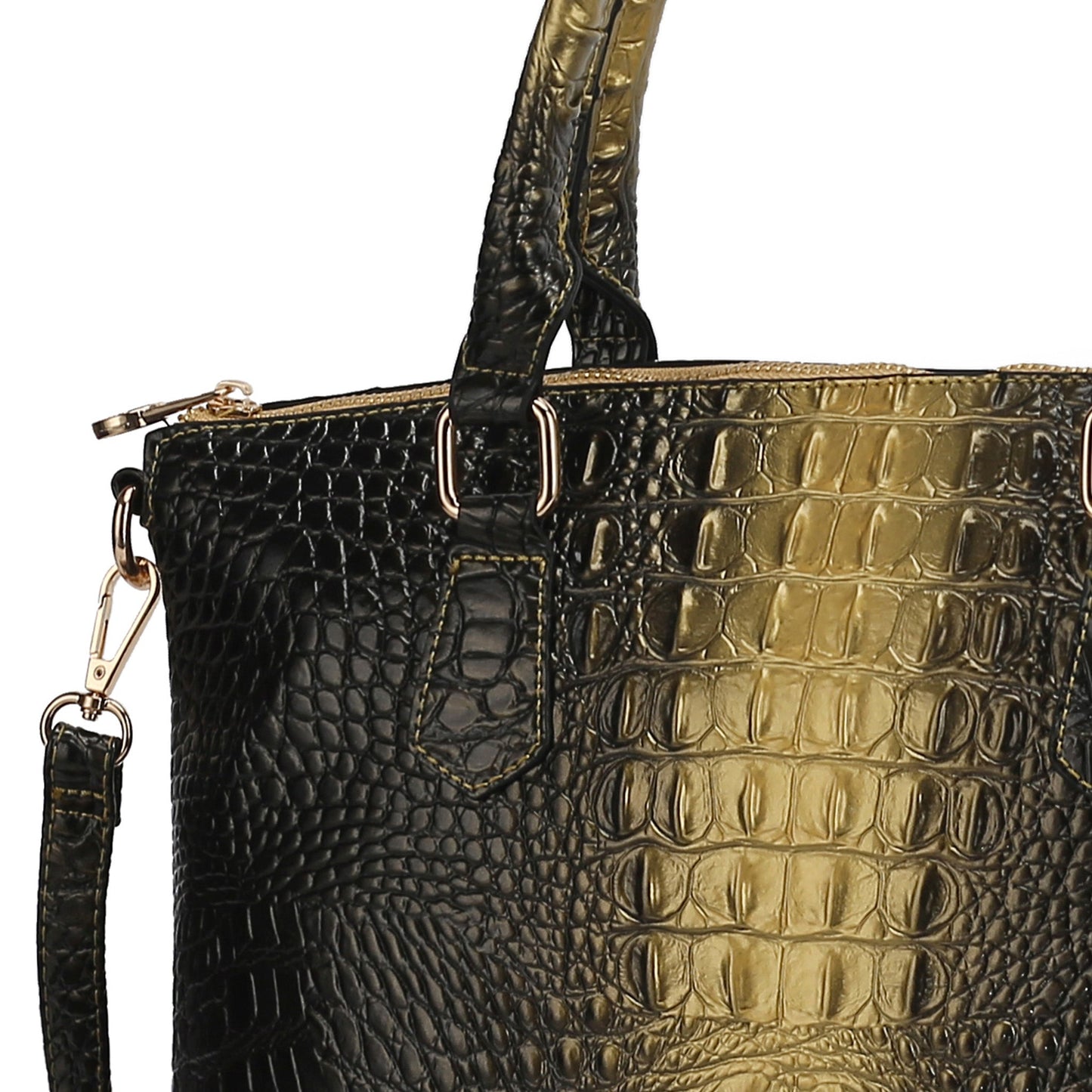 Liora Croc-Embossed Tote Bag and Set by MKF Collection by Mia K.