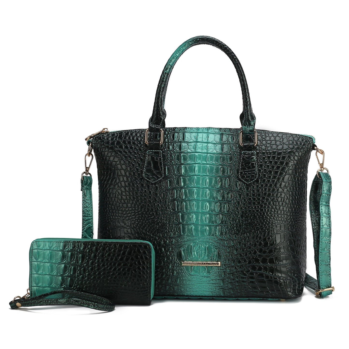 Liora Croc-Embossed Tote Bag and Set by MKF Collection by Mia K.