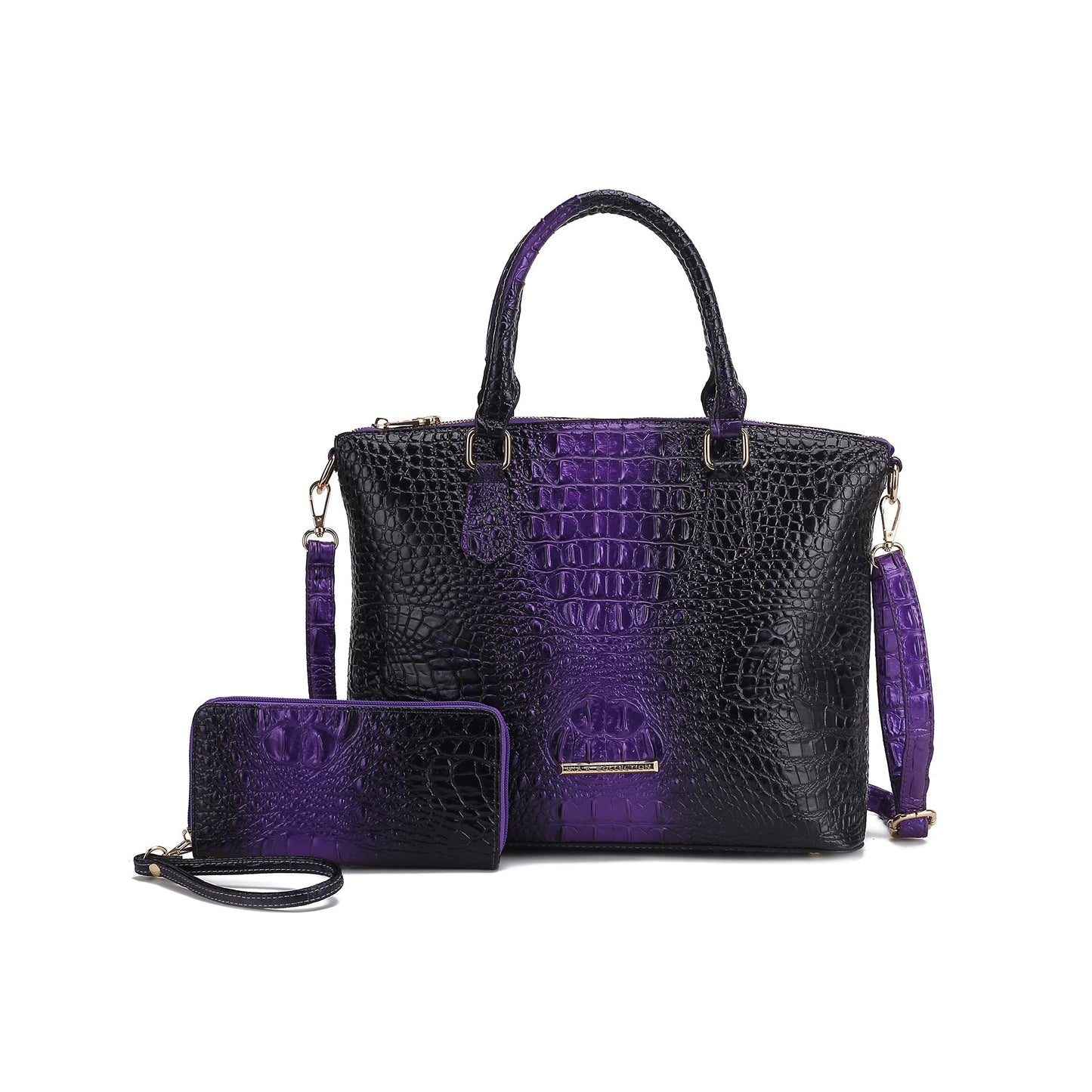 Liora Croc-Embossed Tote Bag and Set by MKF Collection by Mia K.