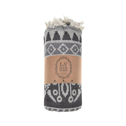 Exclusive Seljuk Peshtemal Pure Cotton Throw Blanket by La'Hammam