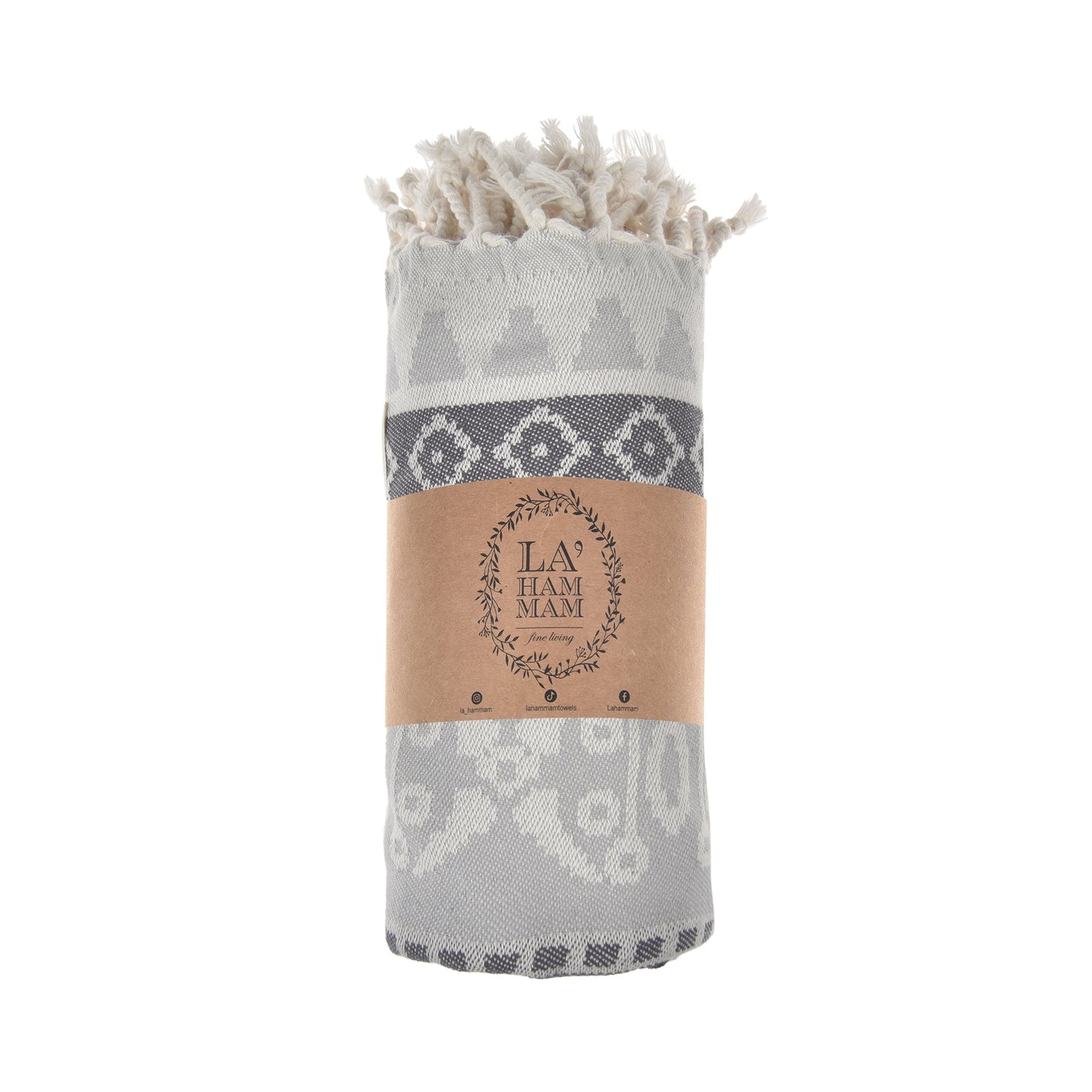 Exclusive Seljuk Peshtemal Pure Cotton Throw Blanket by La'Hammam