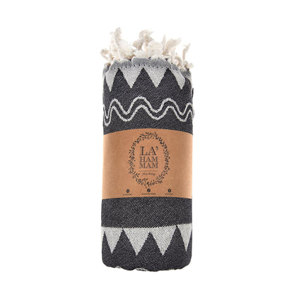 Spartan Pure Cotton Throw Blanket by La'Hammam