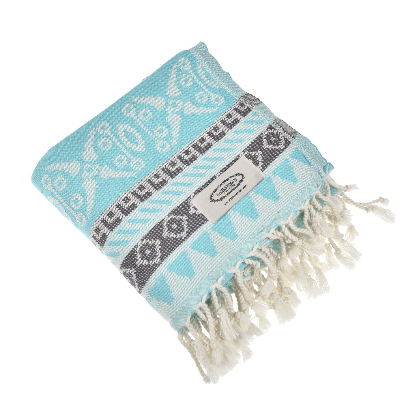 Exclusive Seljuk Peshtemal Pure Cotton Throw Blanket by La'Hammam