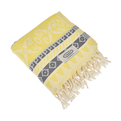 Exclusive Seljuk Peshtemal Pure Cotton Throw Blanket by La'Hammam