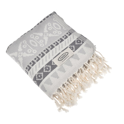 Exclusive Seljuk Peshtemal Pure Cotton Throw Blanket by La'Hammam