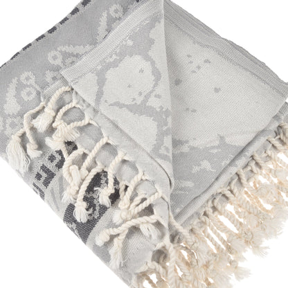 Exclusive Seljuk Peshtemal Pure Cotton Throw Blanket by La'Hammam