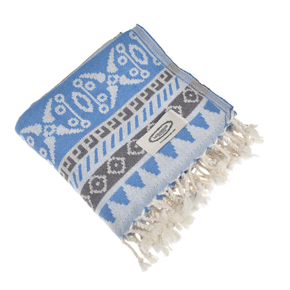 Exclusive Seljuk Peshtemal Pure Cotton Throw Blanket by La'Hammam