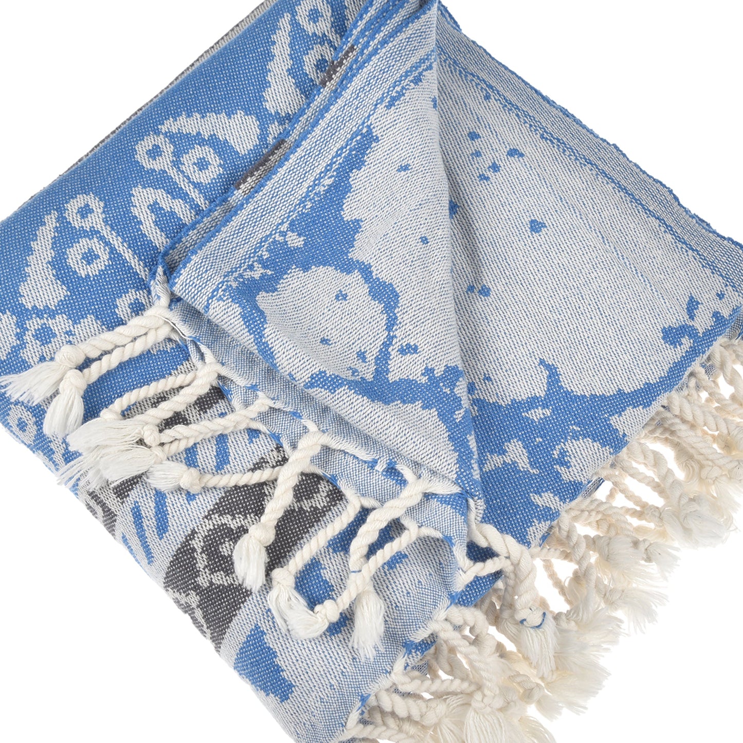 Exclusive Seljuk Peshtemal Pure Cotton Throw Blanket by La'Hammam