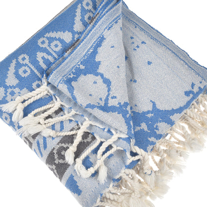 Exclusive Seljuk Peshtemal Pure Cotton Throw Blanket by La'Hammam