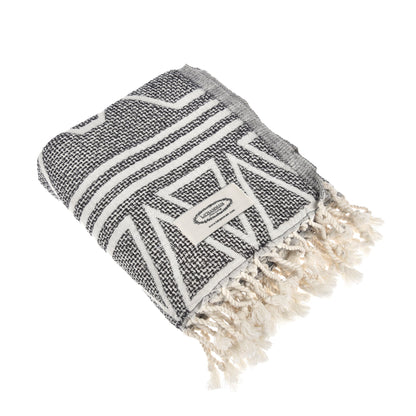 Exclusive Geos Peshtemal Pure Cotton Throw Blanket by La'Hammam