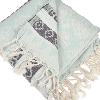 Exclusive Seljuk Peshtemal Pure Cotton Throw Blanket by La'Hammam