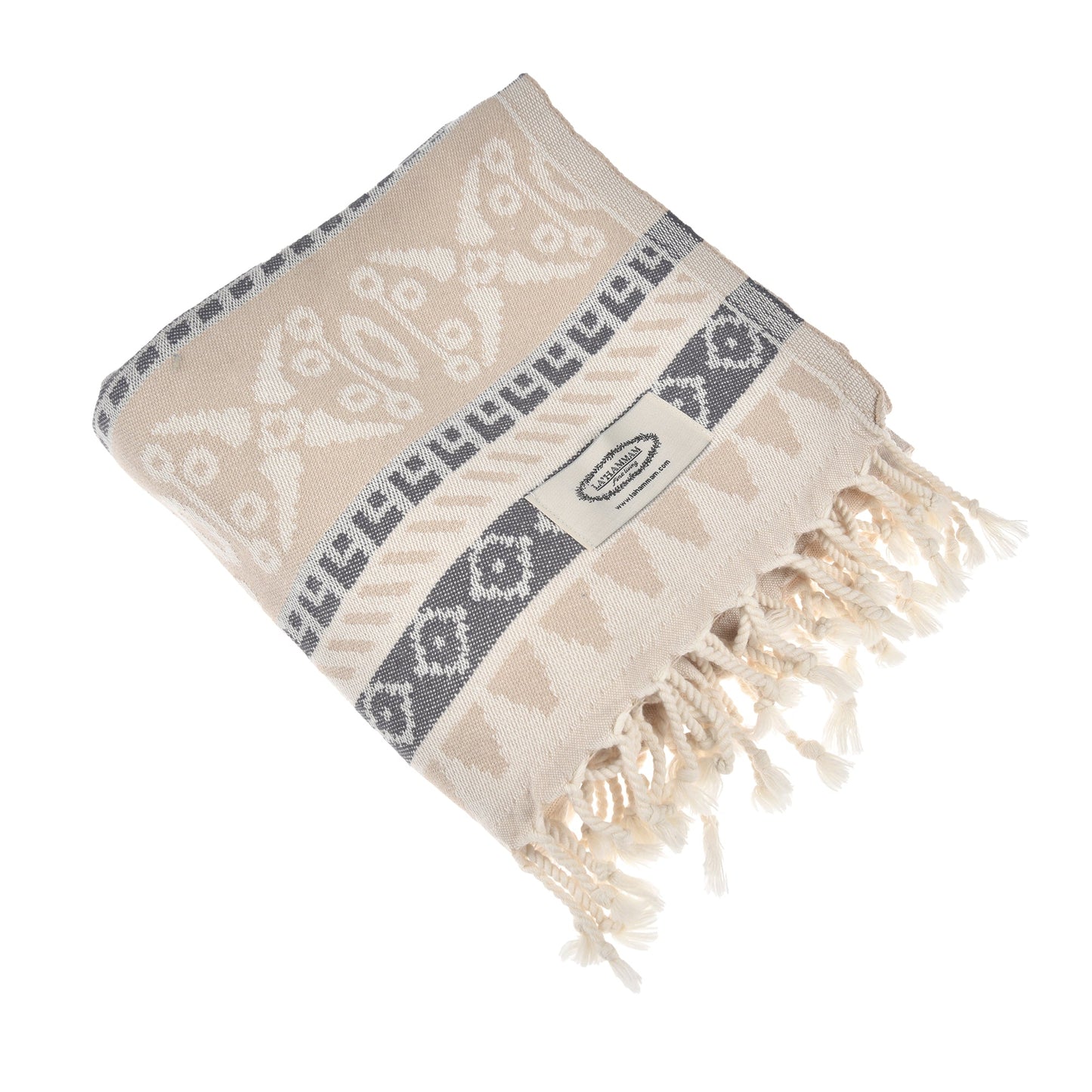 Exclusive Seljuk Peshtemal Pure Cotton Throw Blanket by La'Hammam