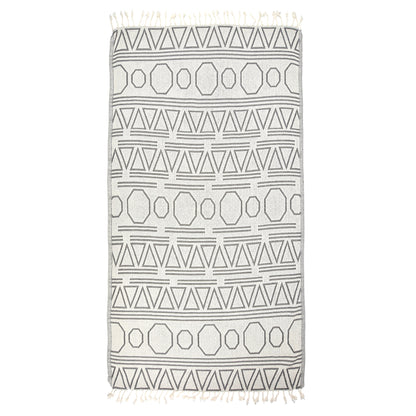 Exclusive Geos Peshtemal Pure Cotton Throw Blanket by La'Hammam