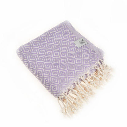 Malta Peshtemal Cotton Throw Blanket by La'Hammam