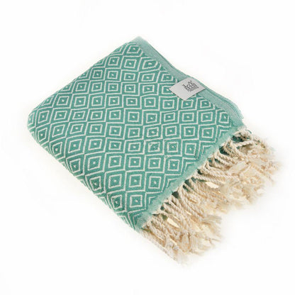 Malta Peshtemal Cotton Throw Blanket by La'Hammam