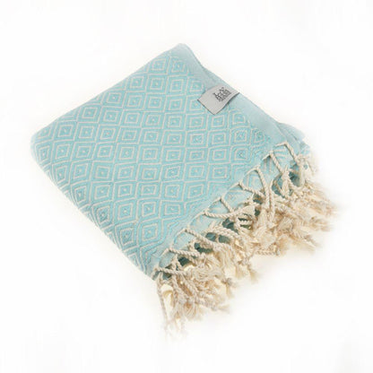 Malta Peshtemal Cotton Throw Blanket by La'Hammam