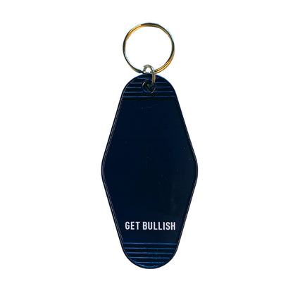 Needy Anxious Slutty Angel Space Explorer Motel Style Keychain in Dark Blue by The Bullish Store