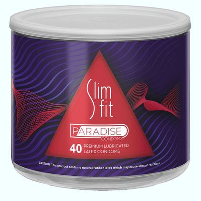 Paradise Slim Fit Lubricated Condoms