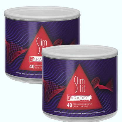 Paradise Slim Fit Lubricated Condoms