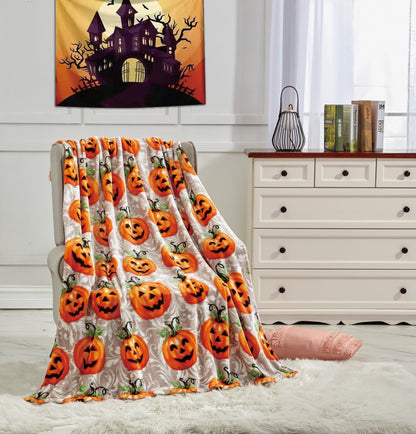 Halloween 50 X 60 Throw Blankets by Infinite Basics