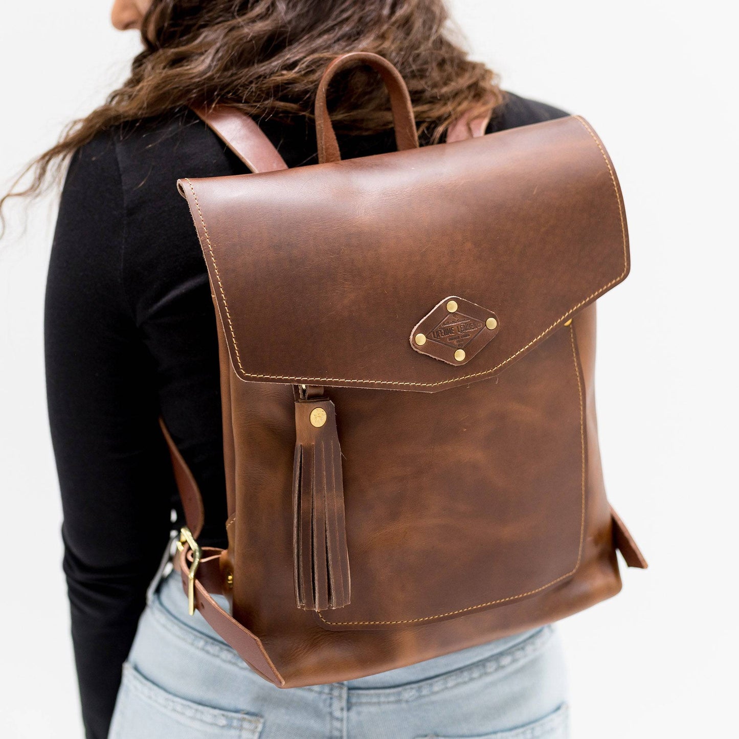 Leather Rucksack by Lifetime Leather Co