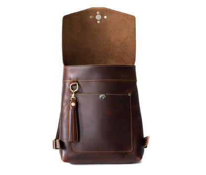 Leather Rucksack by Lifetime Leather Co