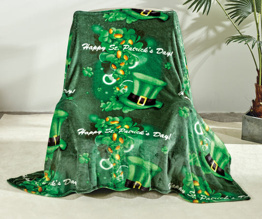 St. Patrick's Day 50" x 60" Throw Blanket by Infinite Basics