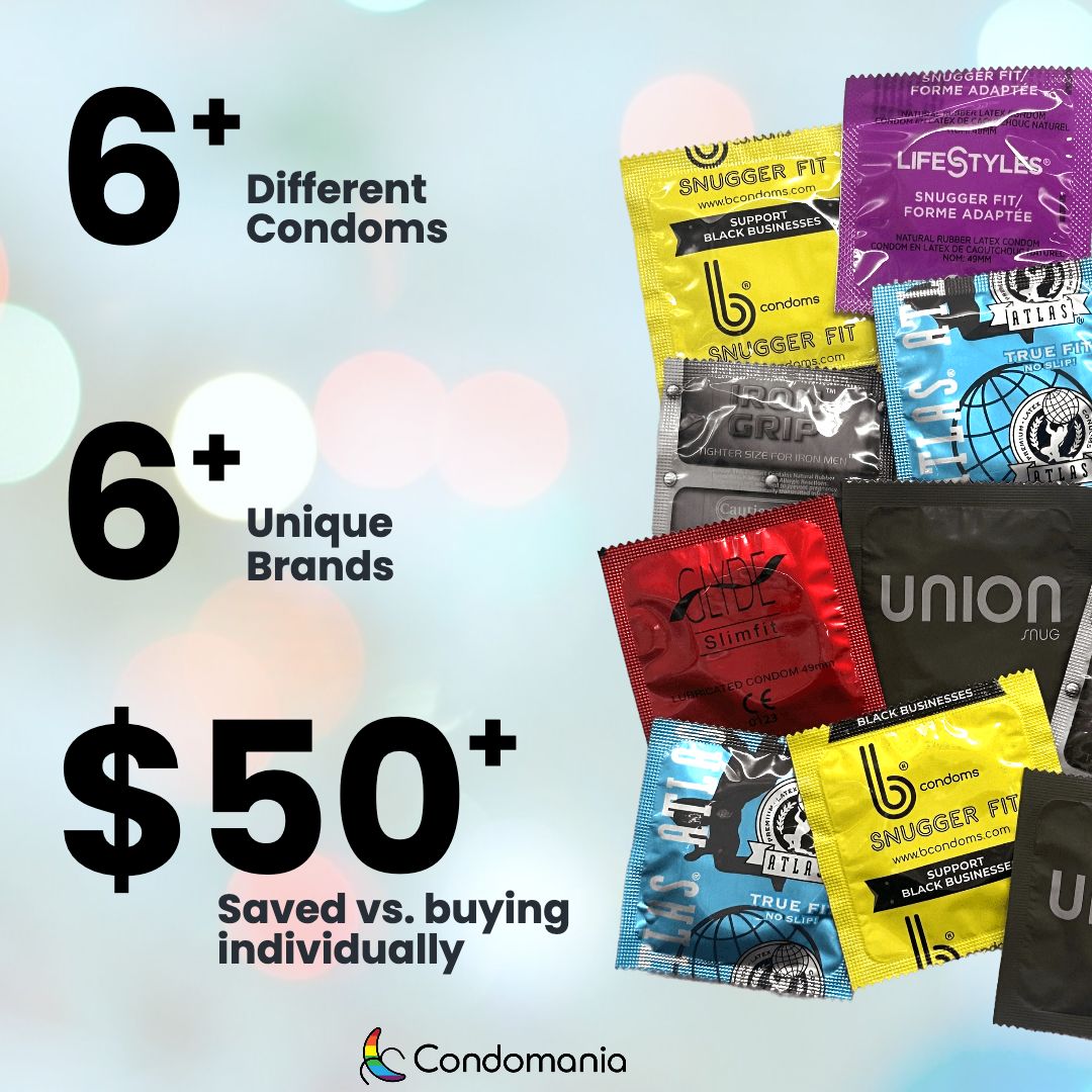 Snugger Fitting Condom Sampler