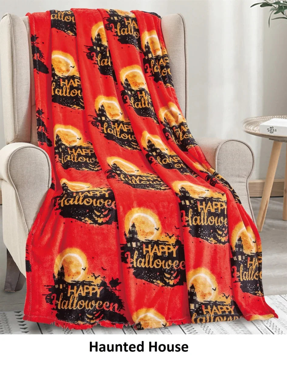 Halloween 50 X 60 Throw Blankets by Infinite Basics