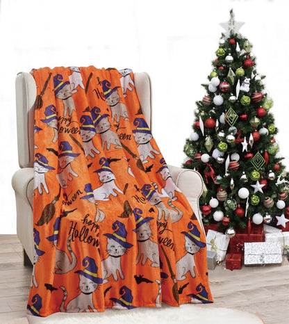 Halloween 50 X 60 Throw Blankets by Infinite Basics