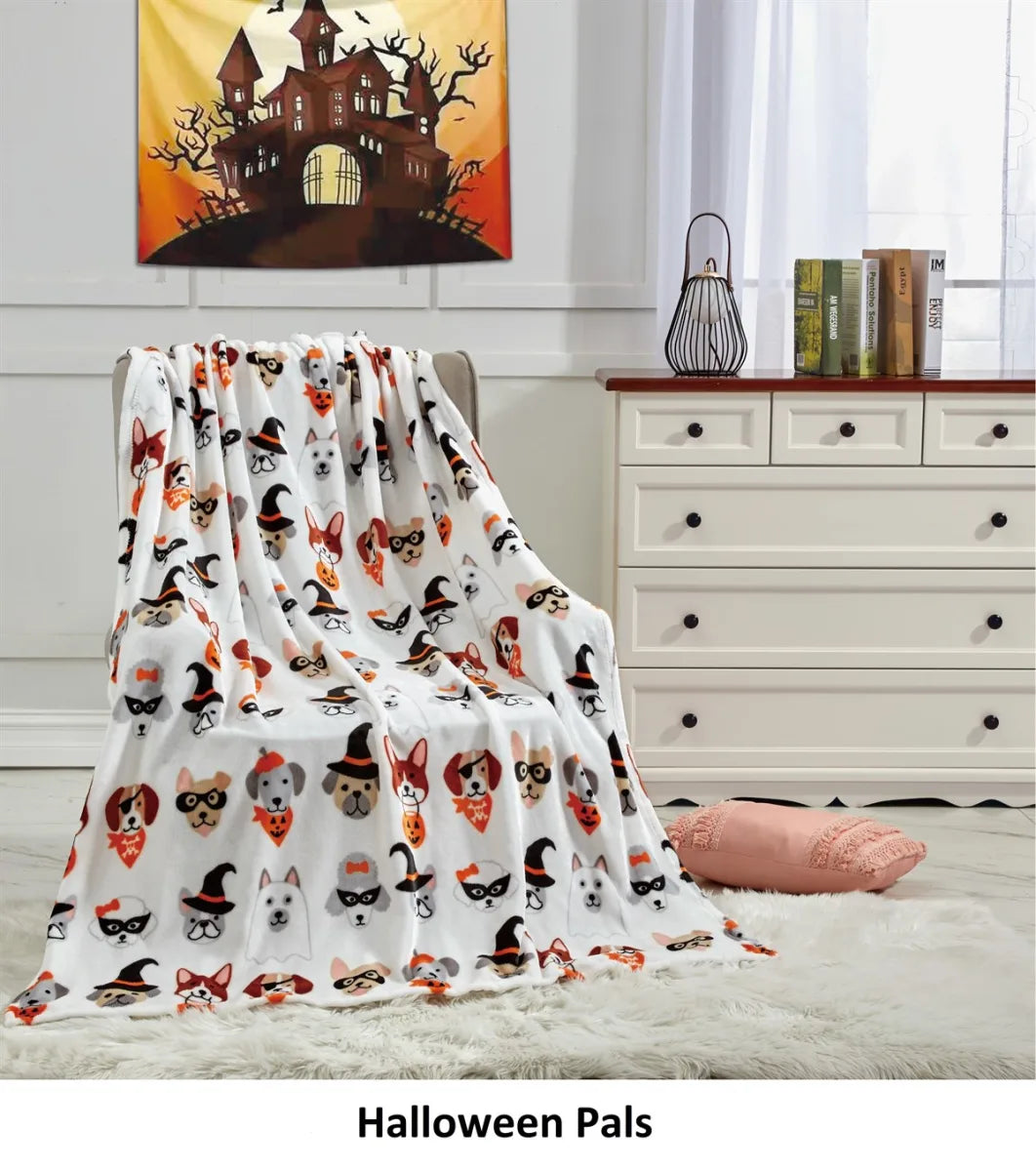 Halloween 50 X 60 Throw Blankets by Infinite Basics