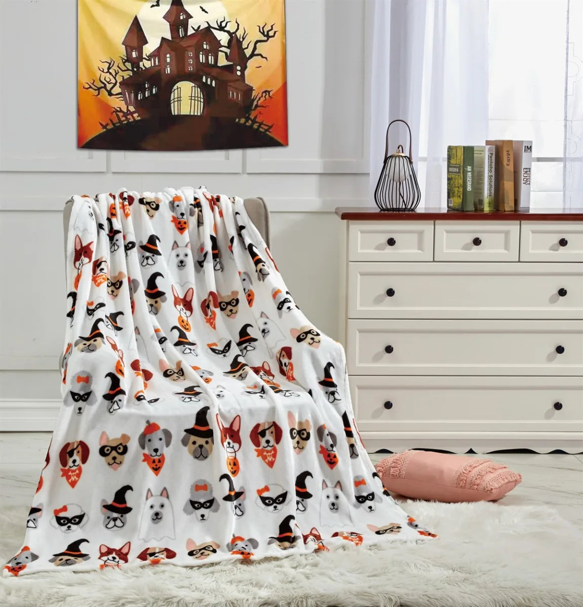 Halloween 50 X 60 Throw Blankets by Infinite Basics