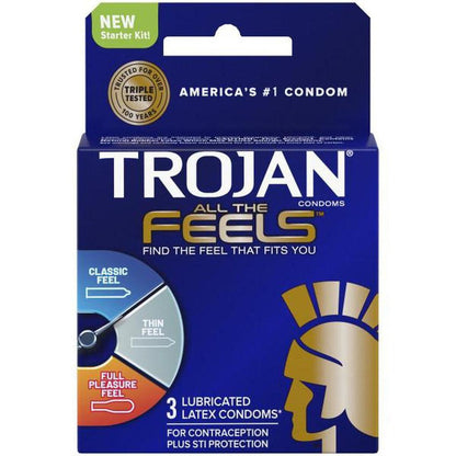 Trojan 'All The Feels' Condom Sampler (3 Types of Condoms)