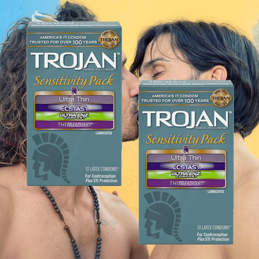 Trojan Sensitivity Variety Pack of Condoms (4 Types of Condoms)