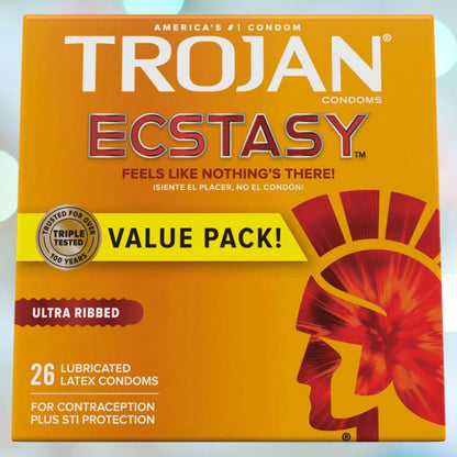 Trojan Ultra Ribbed Ecstasy Condoms