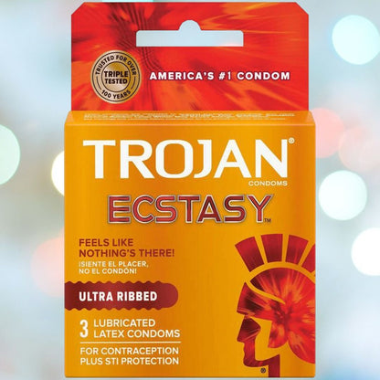 Trojan Ultra Ribbed Ecstasy Condoms