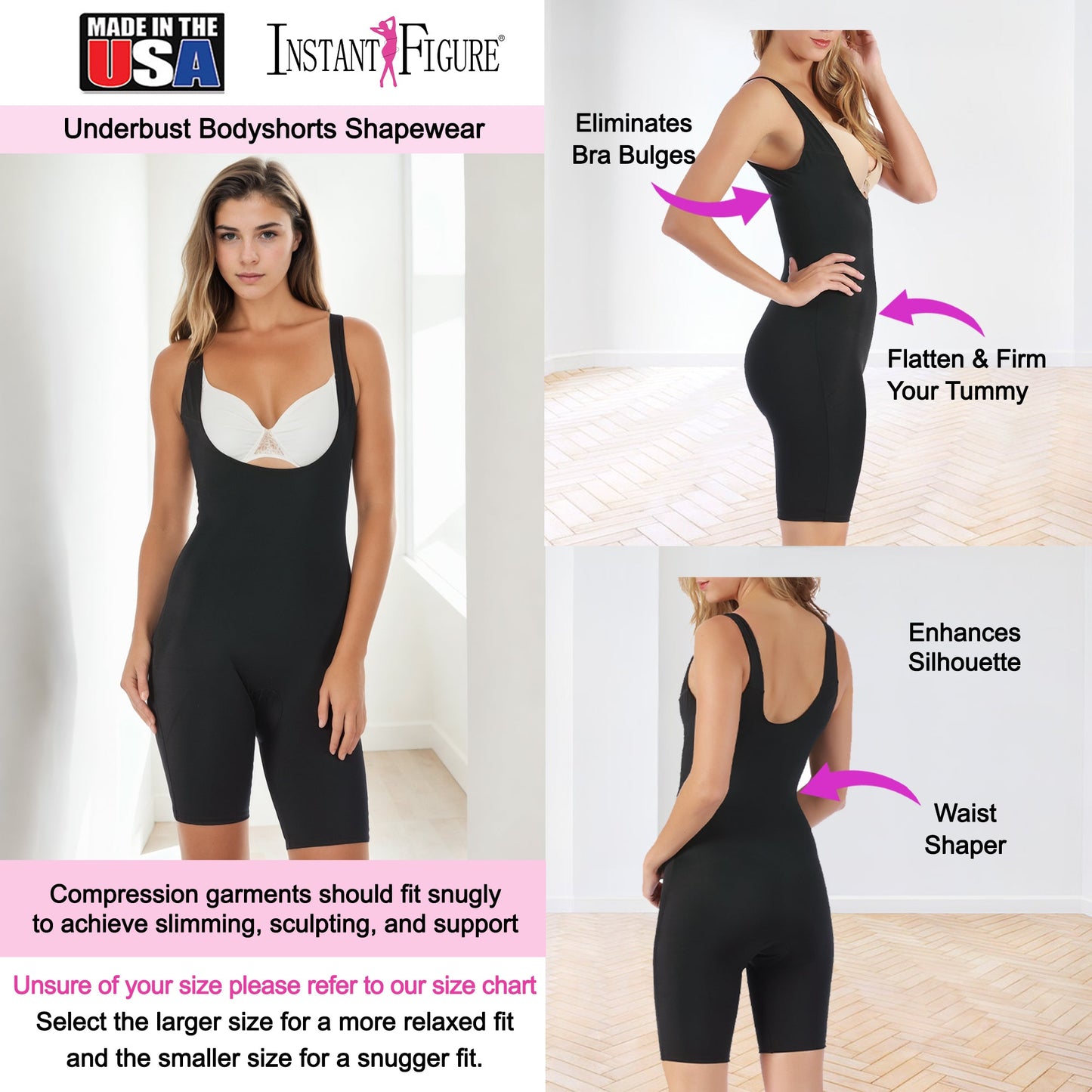 InstantFigure Underbust Bodyshorts Shapewear WB40161 by InstantFigure - InstaSlim - InstantRecoveryMD