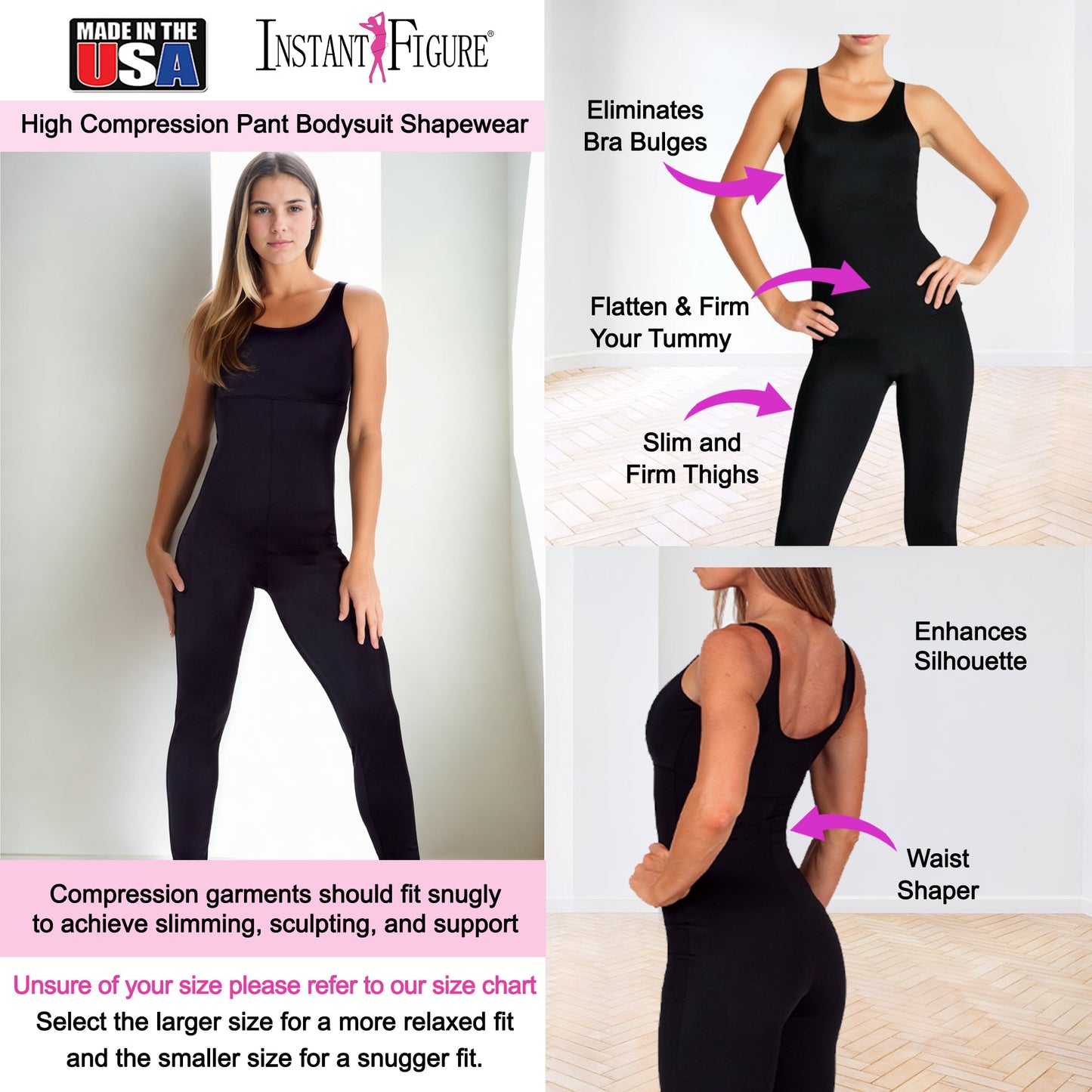 InstantFigure Pant Bodysuit Shapewear WB40231 by InstantFigure - InstaSlim - InstantRecoveryMD