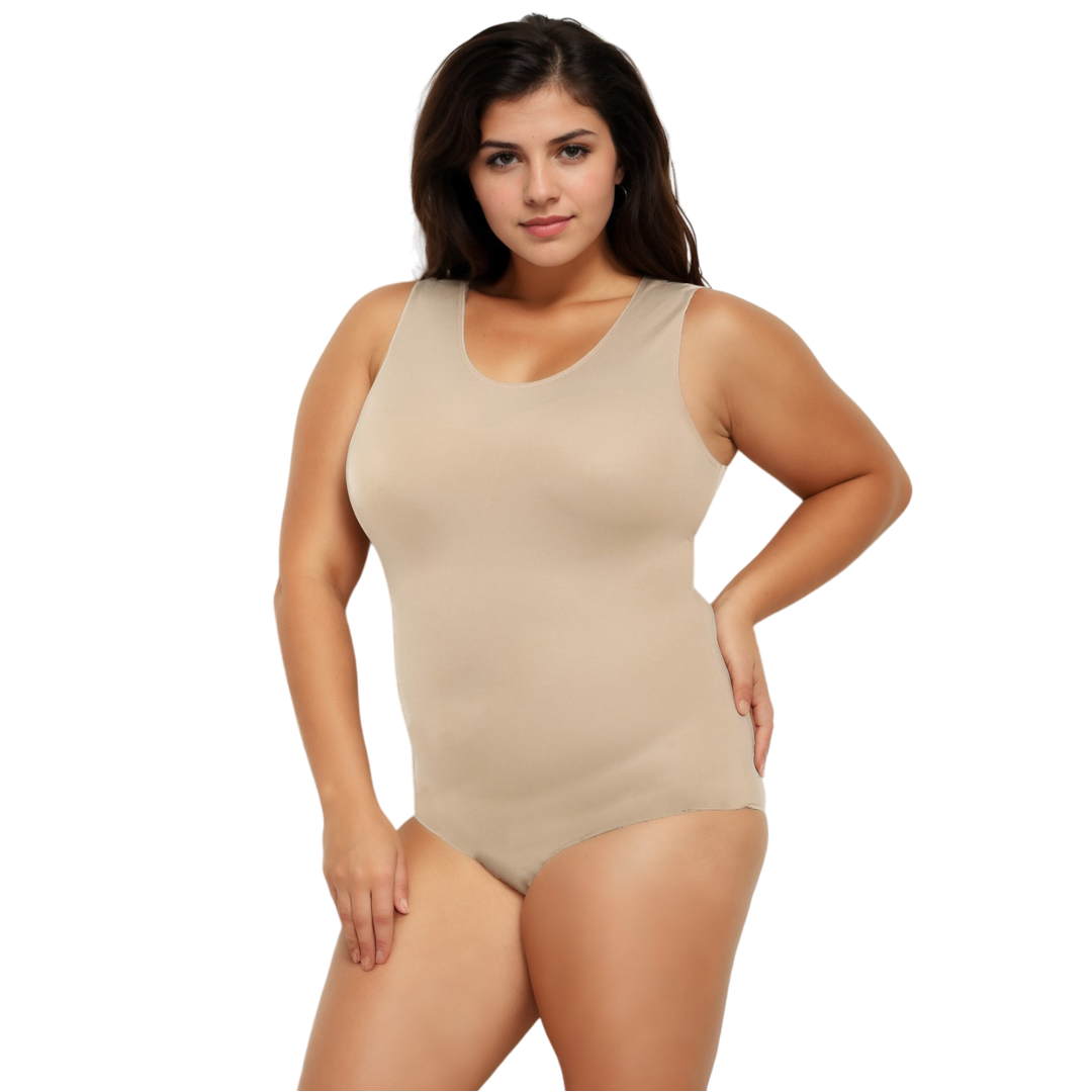 InstantFigure Tank Bodysuit Plus Size Shapewear WB4033C by InstantFigure - InstaSlim - InstantRecoveryMD