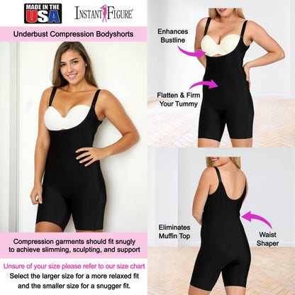 InstantFigure Underbust Compression Bodyshorts WBSS016 by InstantFigure - InstaSlim - InstantRecoveryMD