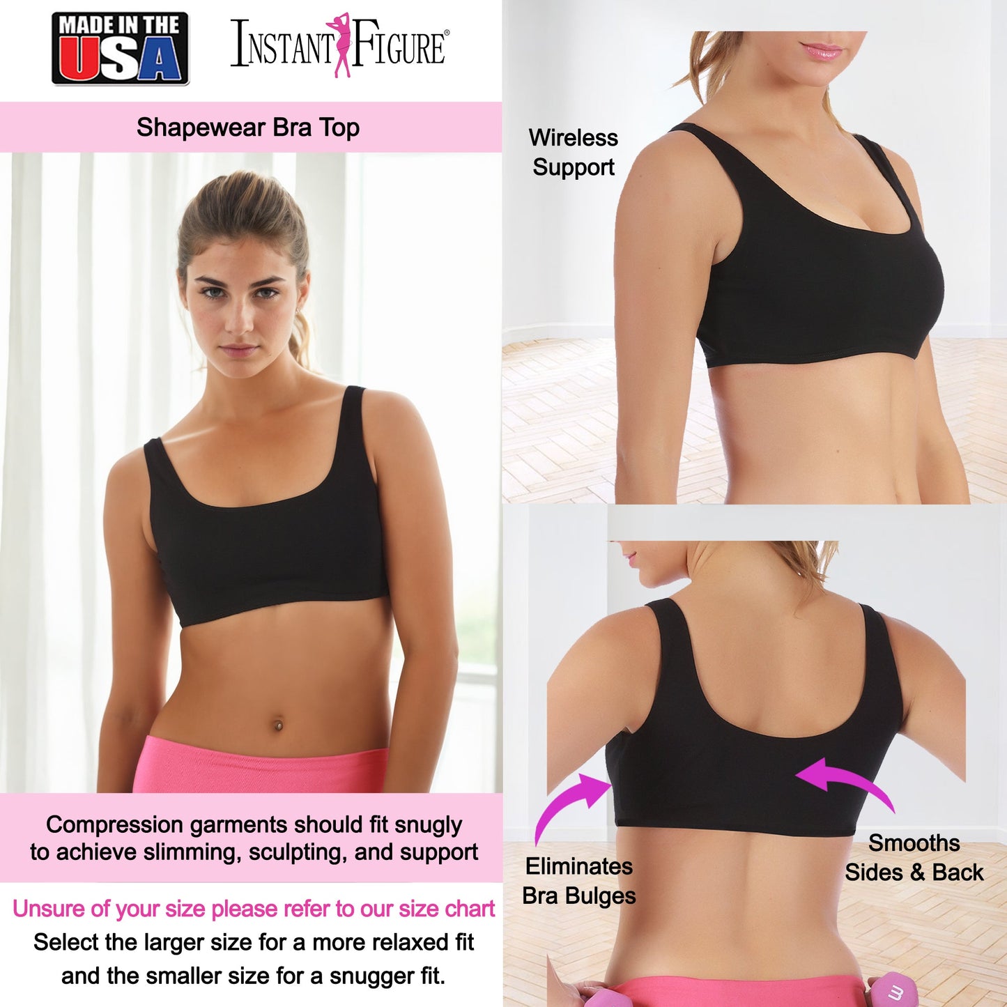 InstantFigure Shapewear Bra Top WBT006 by InstantFigure - InstaSlim - InstantRecoveryMD