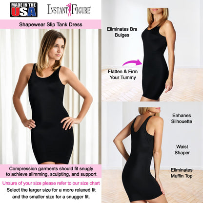 InstantFigure Compression Shapewear Slip Tank Slimming Dress WD40031 by InstantFigure - InstaSlim - InstantRecoveryMD