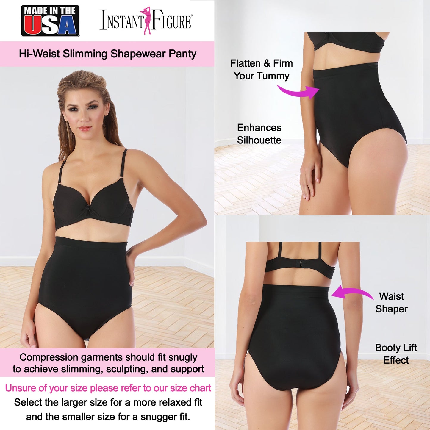 InstantFigure Shapewear Hi-waist Slimming Panty WPY019 by InstantFigure - InstaSlim - InstantRecoveryMD