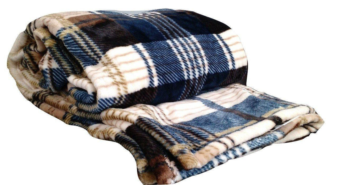 Tache Super Soft Winter Cabin Flannel Throw Blanket by Tache Home Fashion