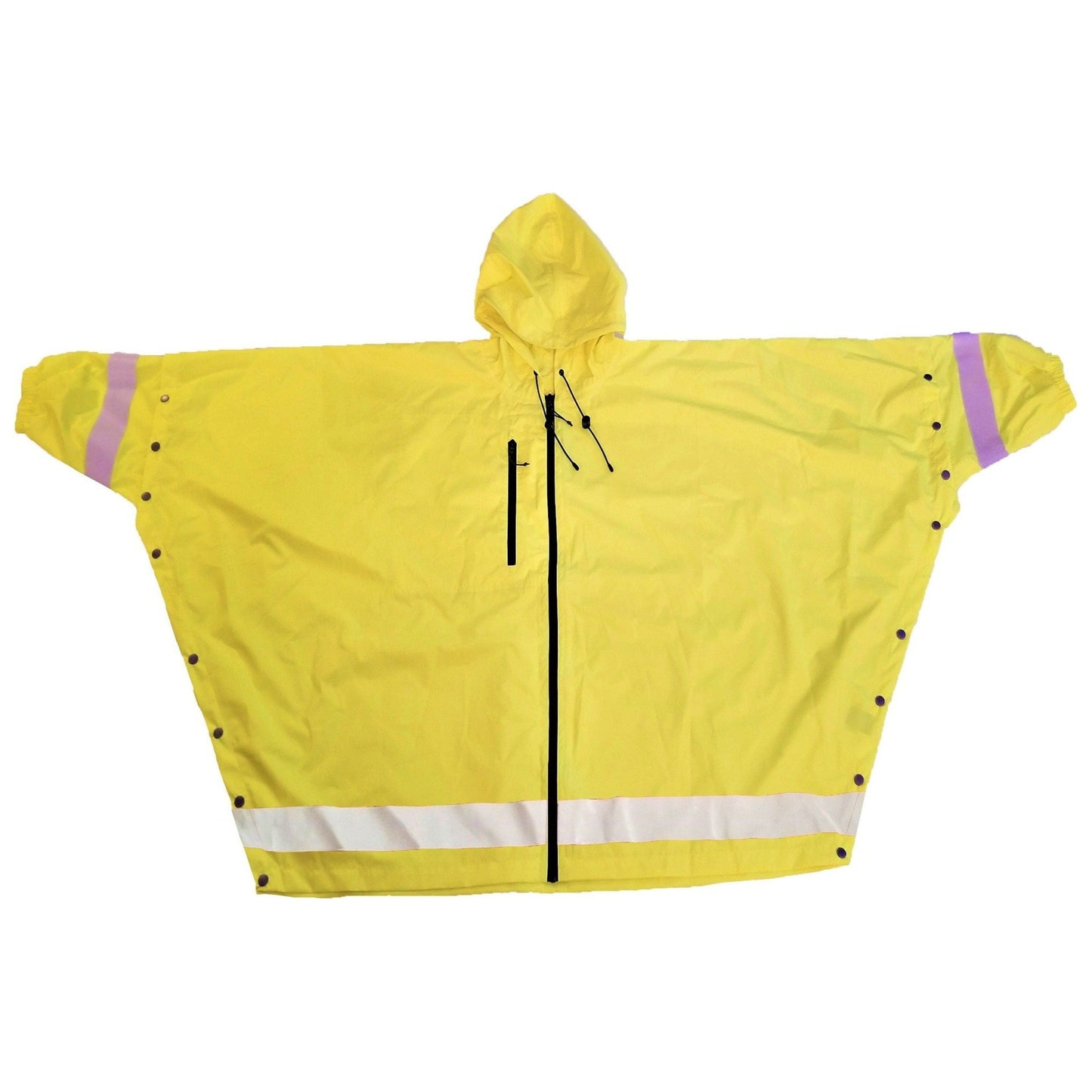 Brella 2020 Lime Green Unisex Hybrid Rain jacket w/ Reflective Strips by BRELLA