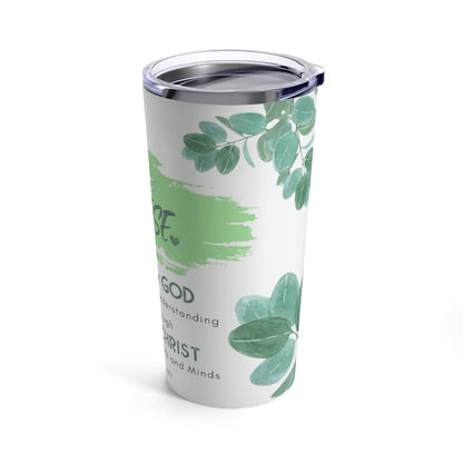 Insulated Tumbler - 20oz, the Peace of God Surpasses All Understanding, Word Art by inQue.Style