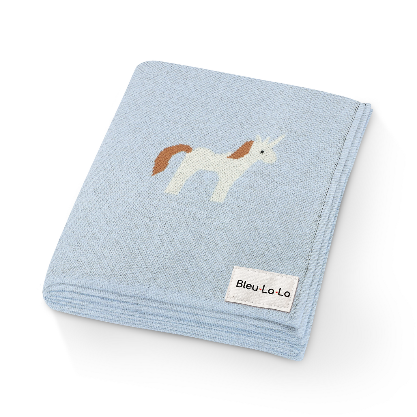 Knit Unicorn Blanket by Bleu La La